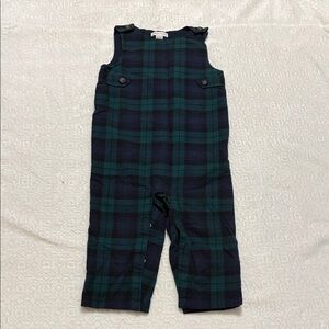 Janie and Jack  Green Navy Plaid Jumper